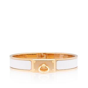 Hermes Enamel Clic Anneau Bracelet